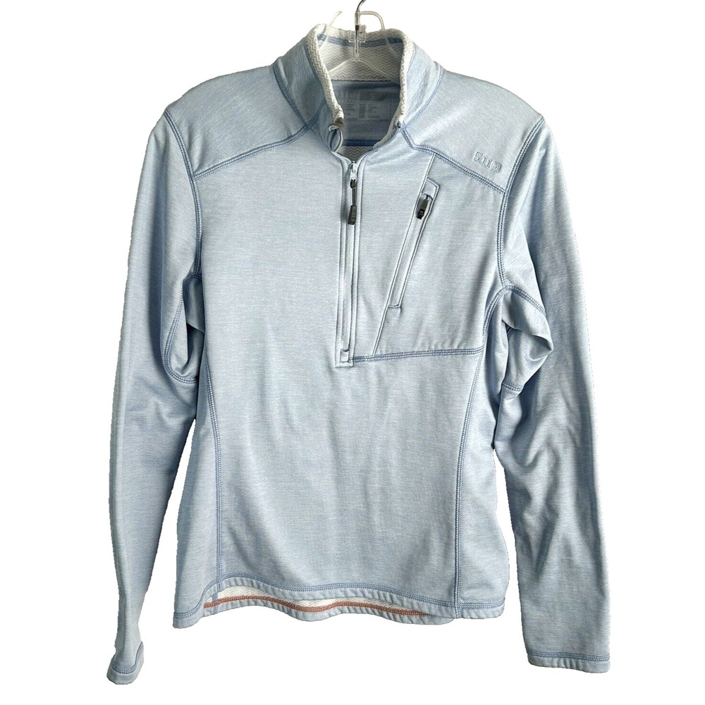 5.11 Tactical Womens Light Blue Small 1/2 Zip Pullover (D2)